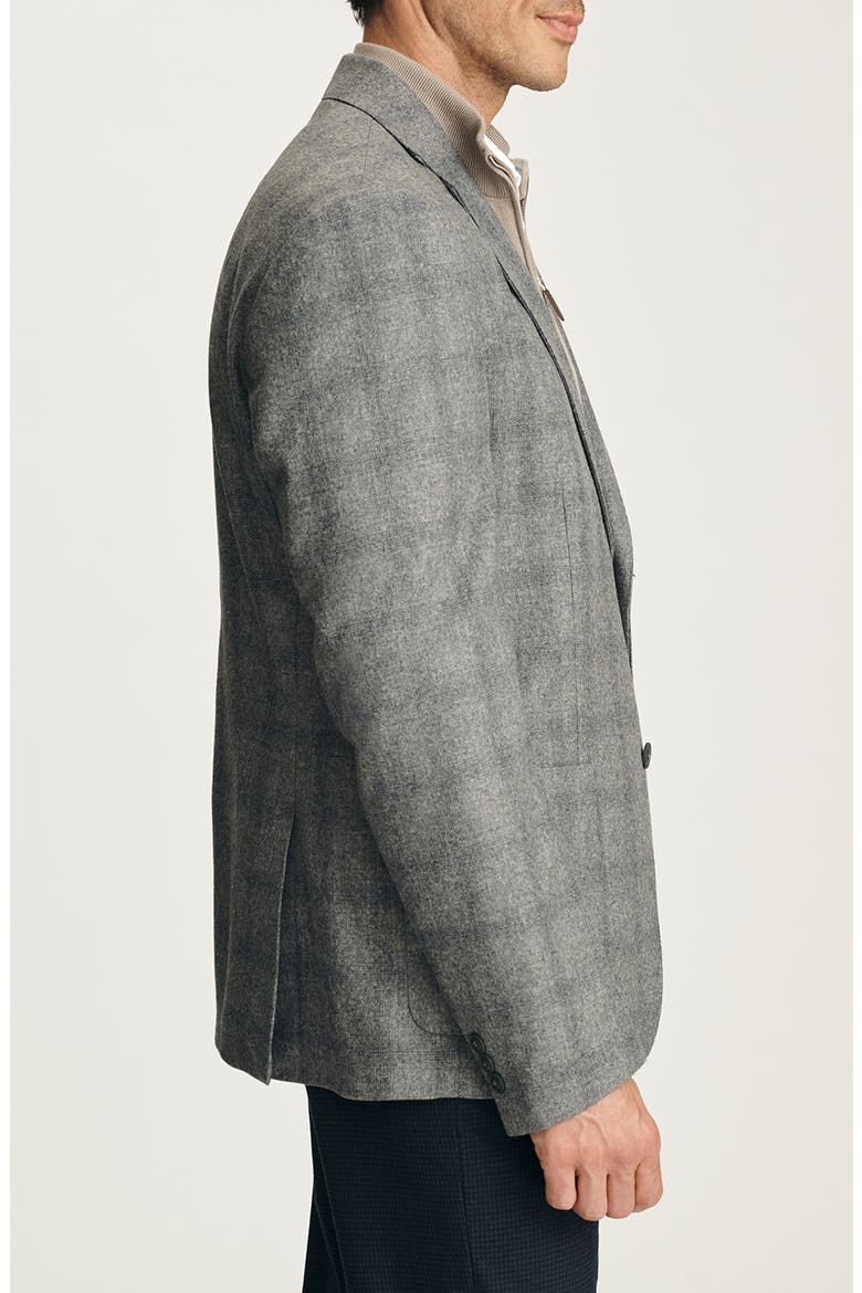 Matteo Checked Wool Blend Sport Coat, Alternate, color, GREY MELANGE