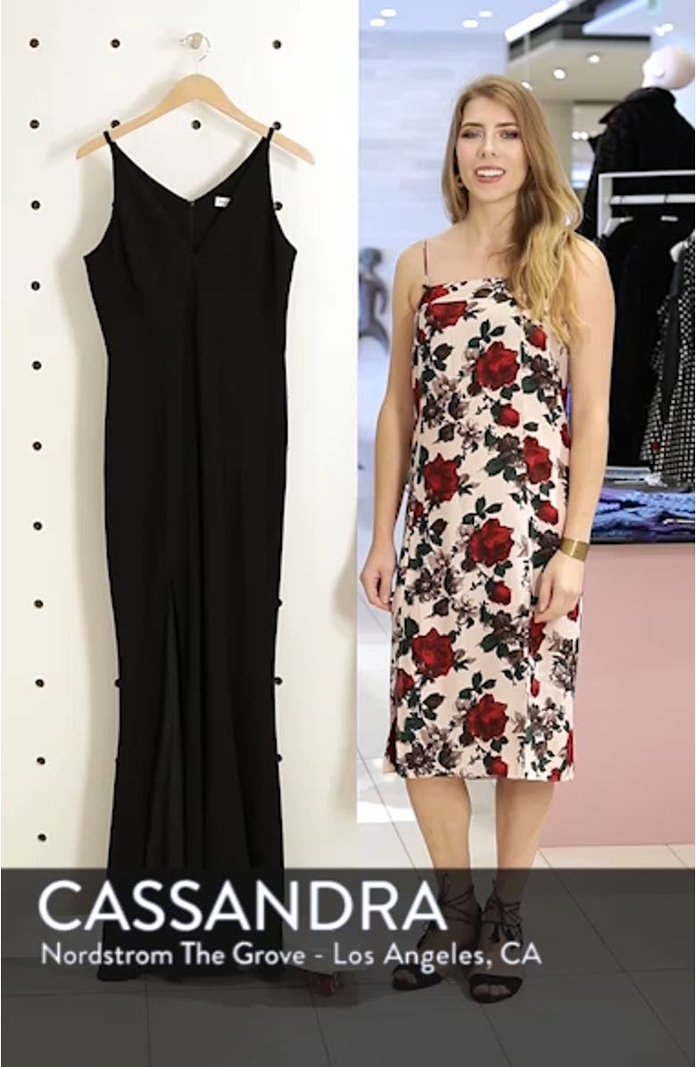 Iris Crepe Trumpet Gown, sales video thumbnail