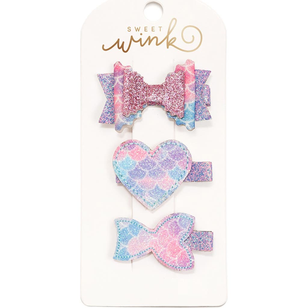 Sweet Wink Mermaid Shimmer Clip Set In Multicolor