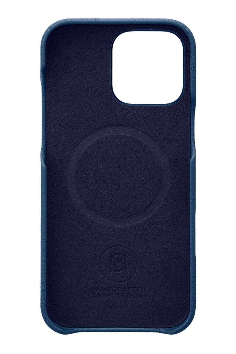 Leather Phone Case, Alternate, color, Pacific Blue