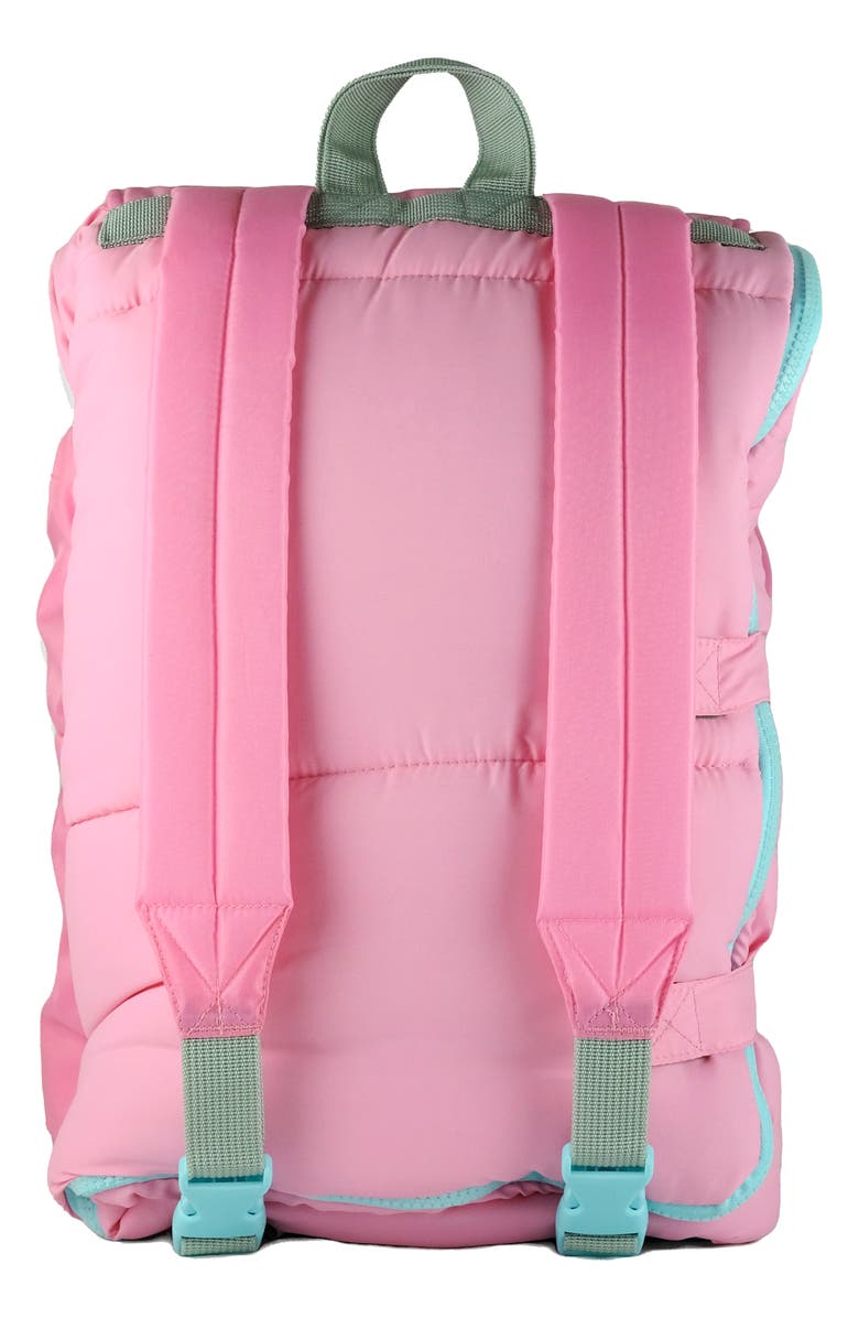 mimish Kids' Sleep-n-Pack Glow in the Dark Sleeping Bag Backpack, Alternate, color, Cosmos Pink