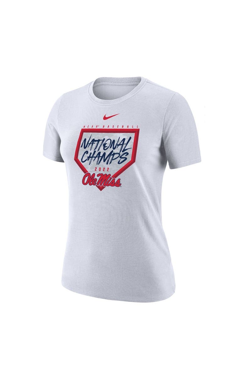Nike Women's Nike White Ole Miss Rebels 2022 NCAA Men's Baseball College World Series Champions T-Shirt, Alternate, color, 