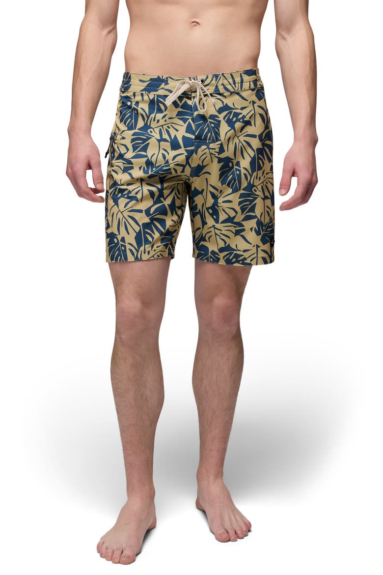 Fenton Board Shorts, Alternate, color, JACKFRUIT MONSTERA