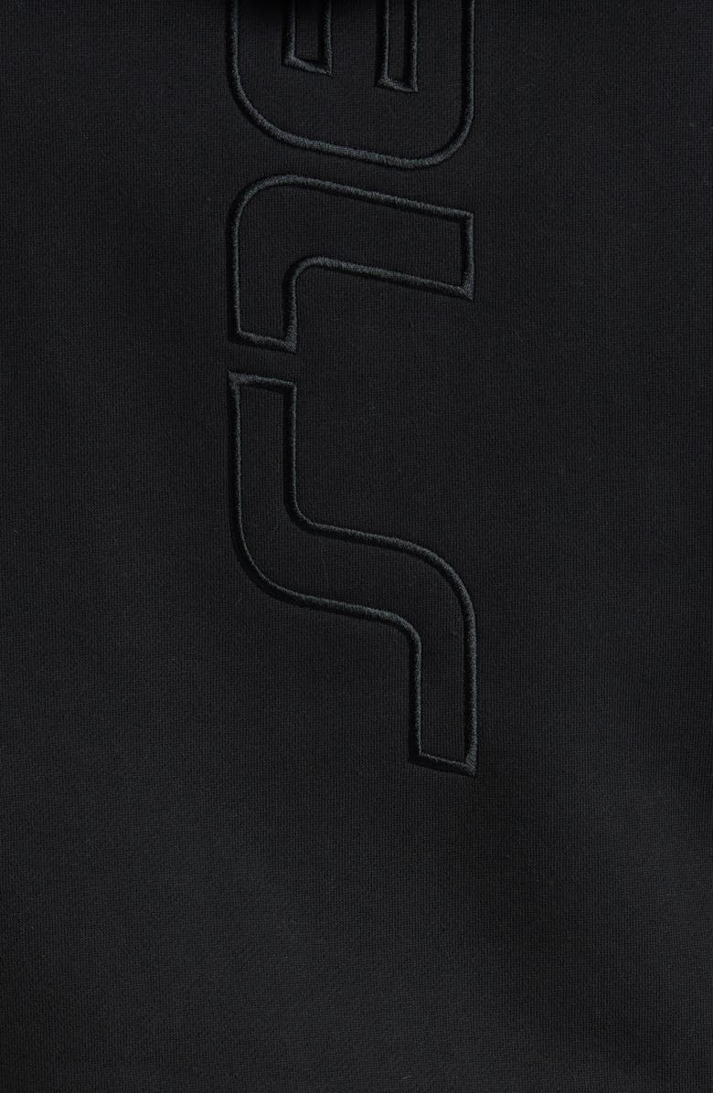 Fear of God Essentials Active Trace Fleece Hoodie, Alternate, color, Vintage Black