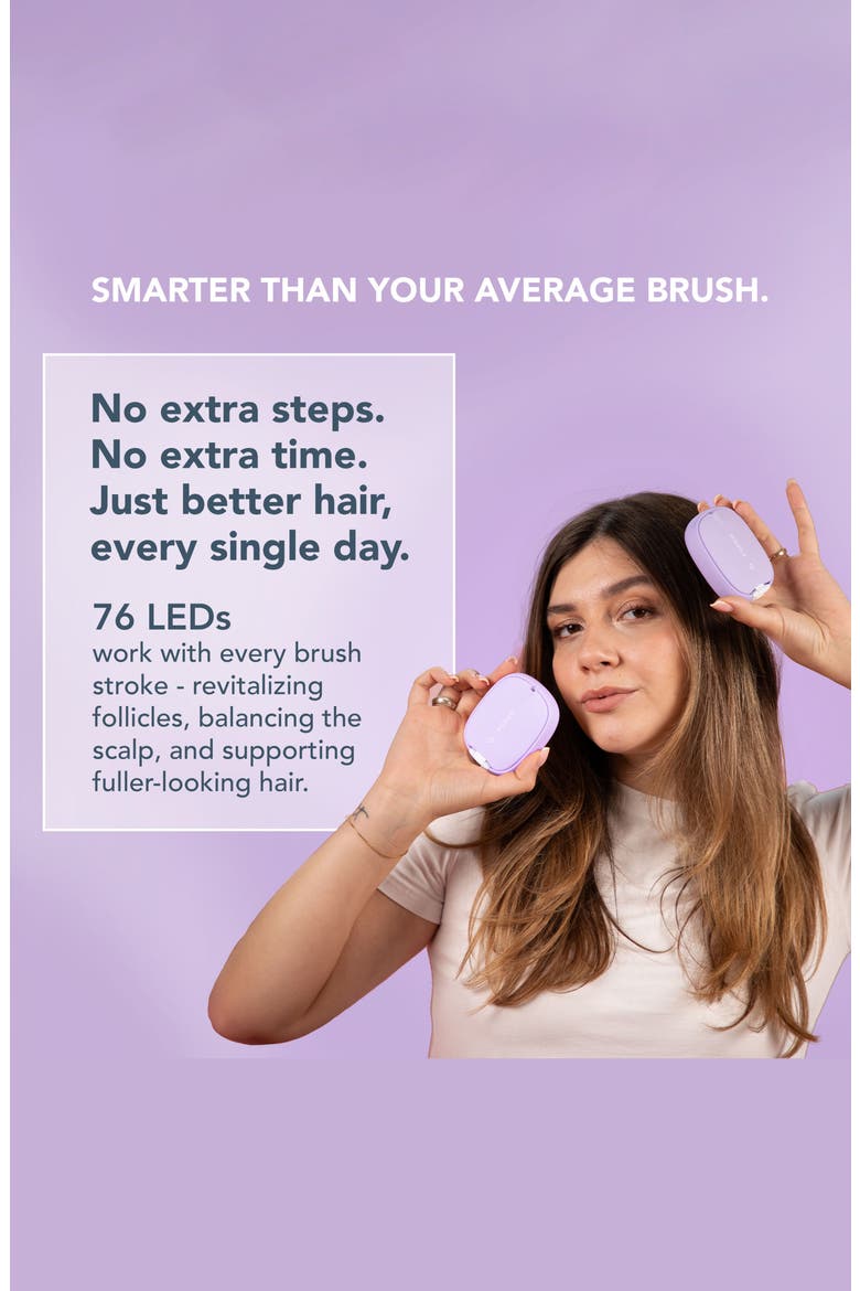 Flip Plus LED Detangling Hairbrush, Alternate, color, LAVENDAR
