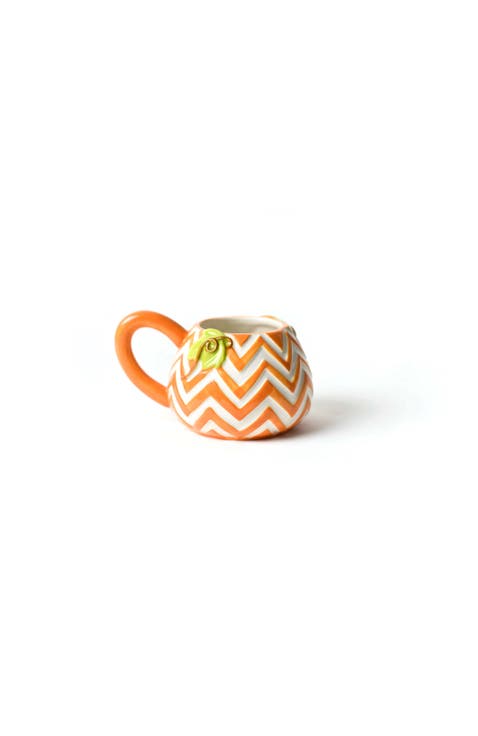 Chevron Pumpkin Shaped Mug