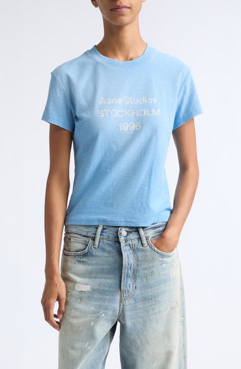 Etza U 1996 Strayed Logo Cotton & Hemp Graphic T-Shirt