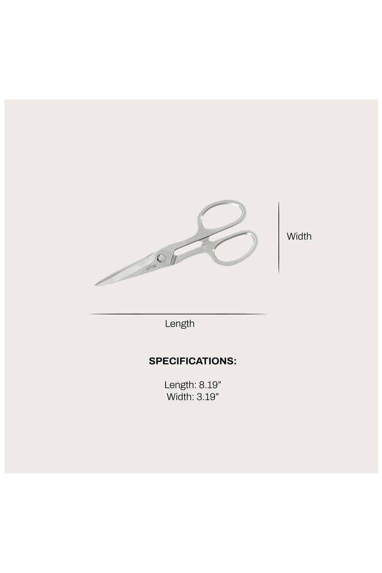 German Stainless Steel Kitchen Shears, Alternate, color, SILVER
