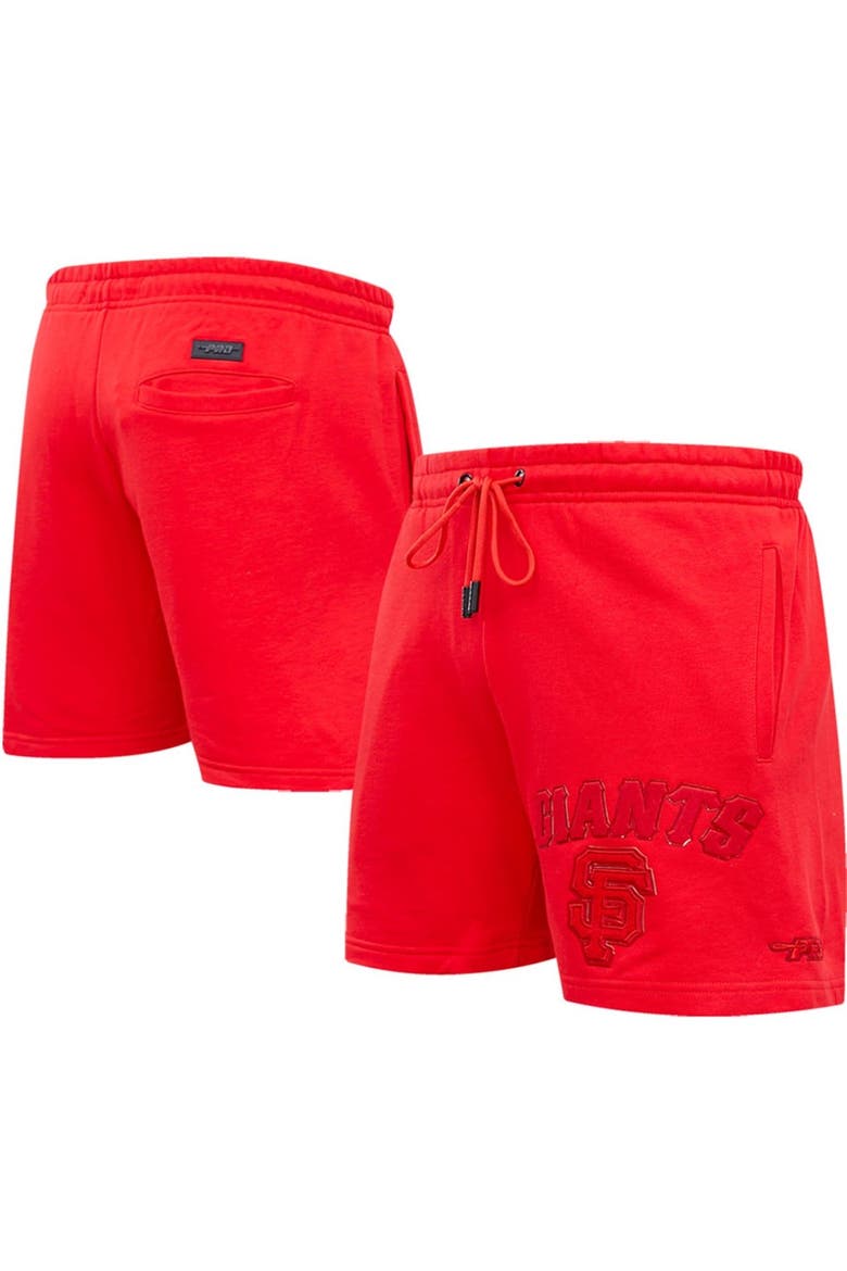Men's Pro Standard San Francisco Giants Triple Red Classic Shorts, Main, color, Red