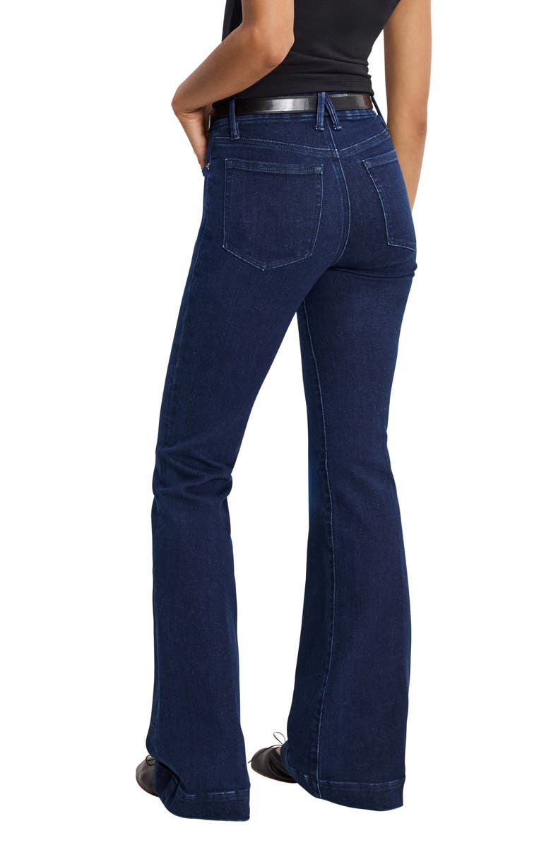 Good American Good Legs High Waist Flare Jeans, Alternate, color, Indigo1150