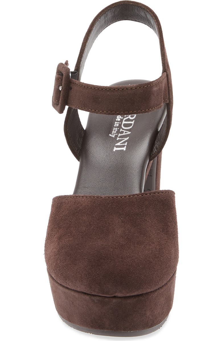 Cordani Torin Ankle Strap Platform Pump, Alternate, color, Tmoro Suede