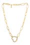 Crystal Pavé Heart Clasp Necklace