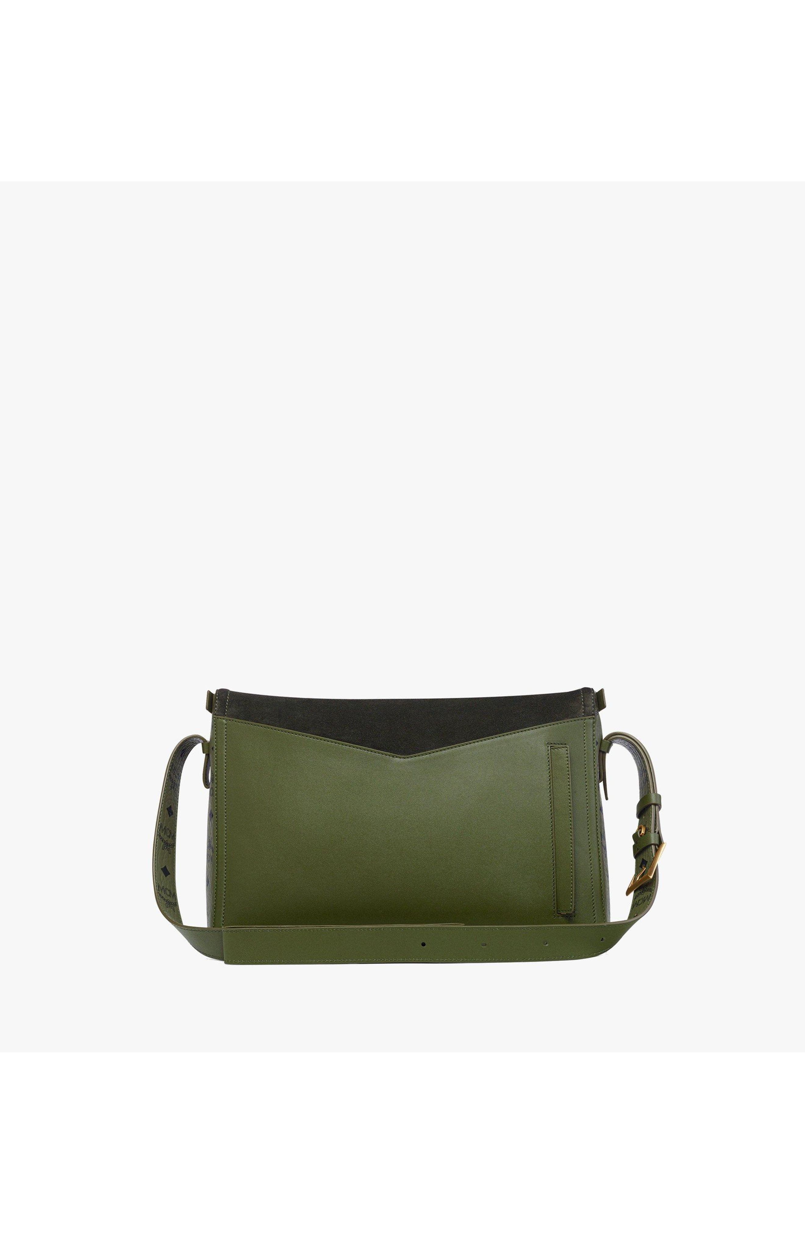 Medium Diamant 3D Shoulder Bag in Mega Herringbone Suede, Alternate, color, Khaki Moss Suede