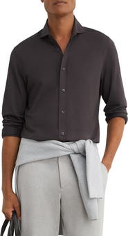Reiss Monaco Slim Fit Stretch Jersey Shirt