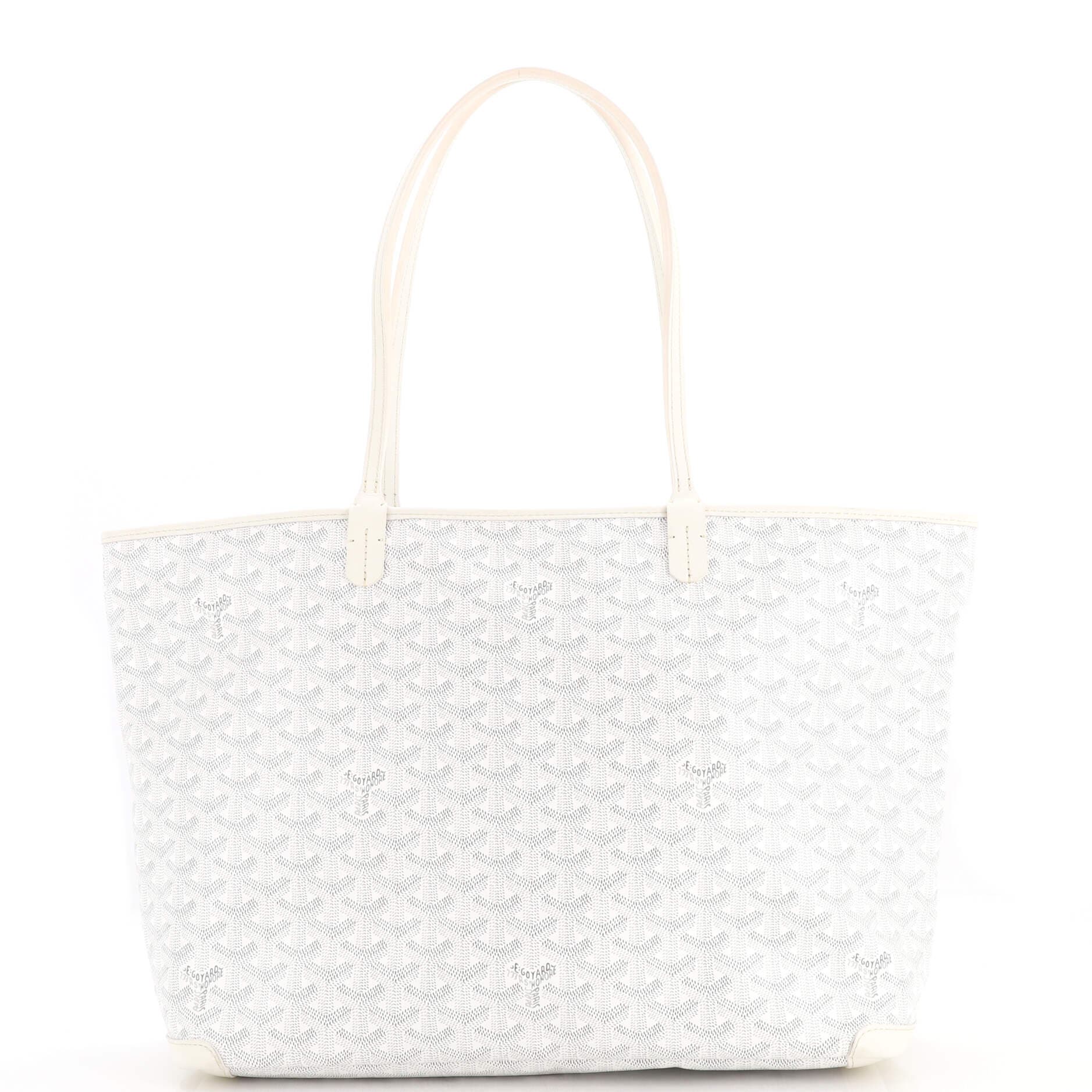 Artois Tote Coated Canvas MM, Main, color, White