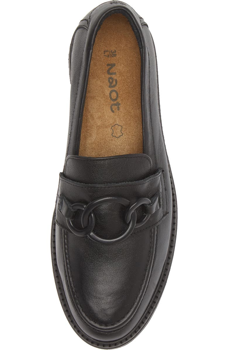 Naot Fremont Platform Loafer, Alternate, color, Black Leather