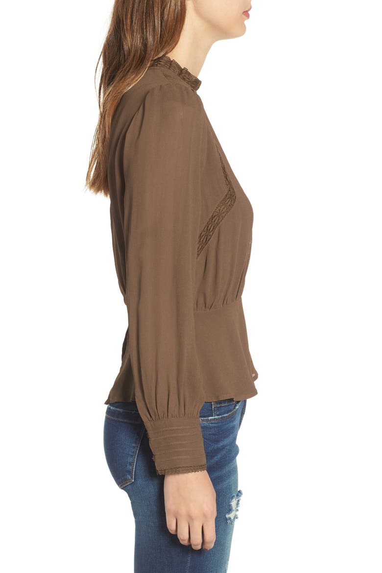 Primrose Top, Alternate, color, OLIVE BROWN