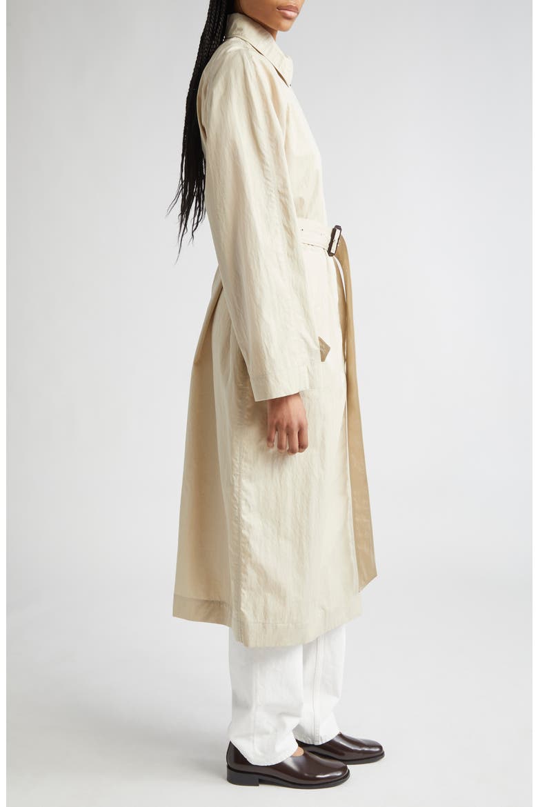 Unlined Belted Water Repellent Trench Coat, Alternate, color, BEIGE