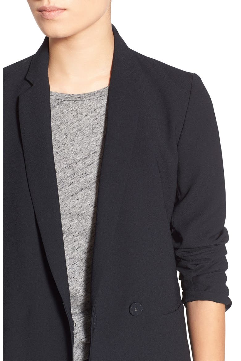 Drapey Blazer, Alternate, color, TRUE BLACK