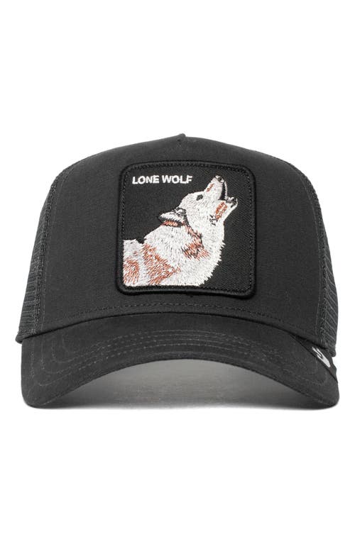 Goorin Bros. The Lone Wolf Trucker Hat in Black 