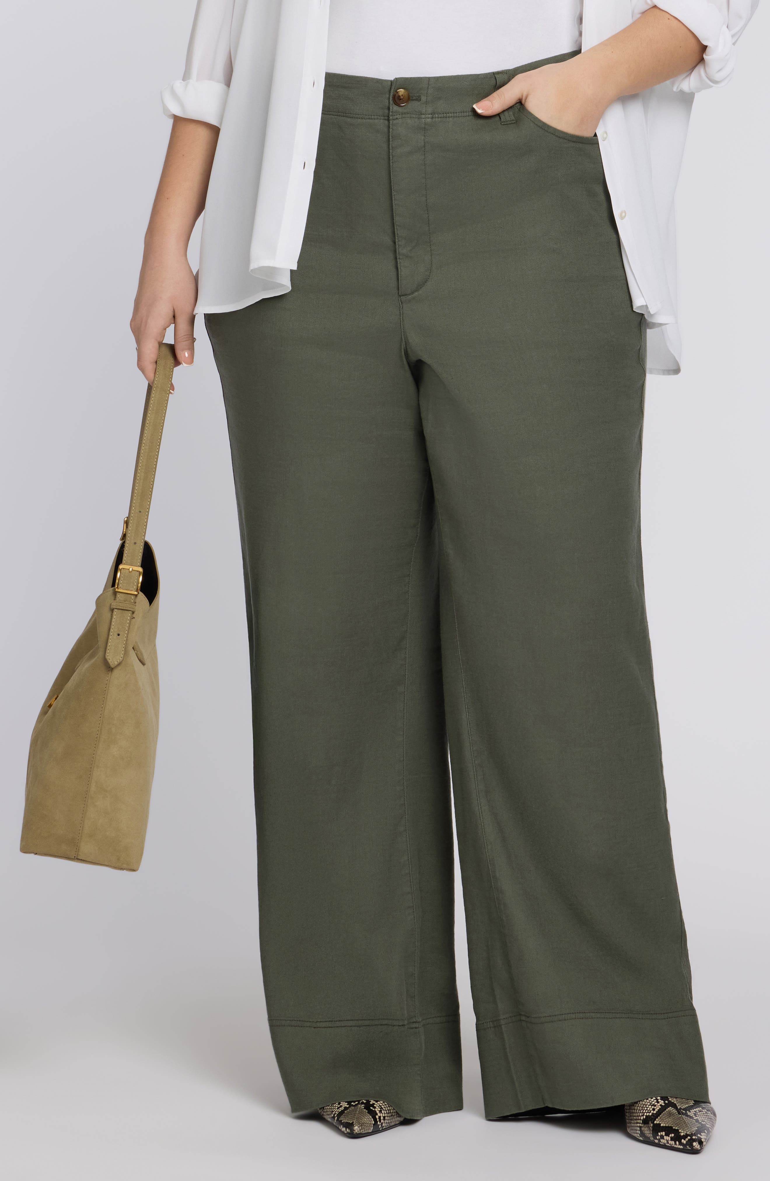 Linen Blend Wide Leg Pants - image 5