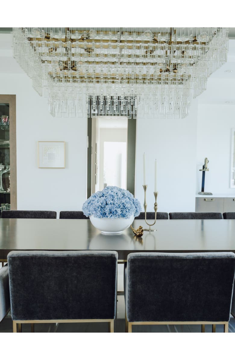 CocoBella Lumi Large RealTouch Hydrangea Centerpiece, Alternate, color, Azure