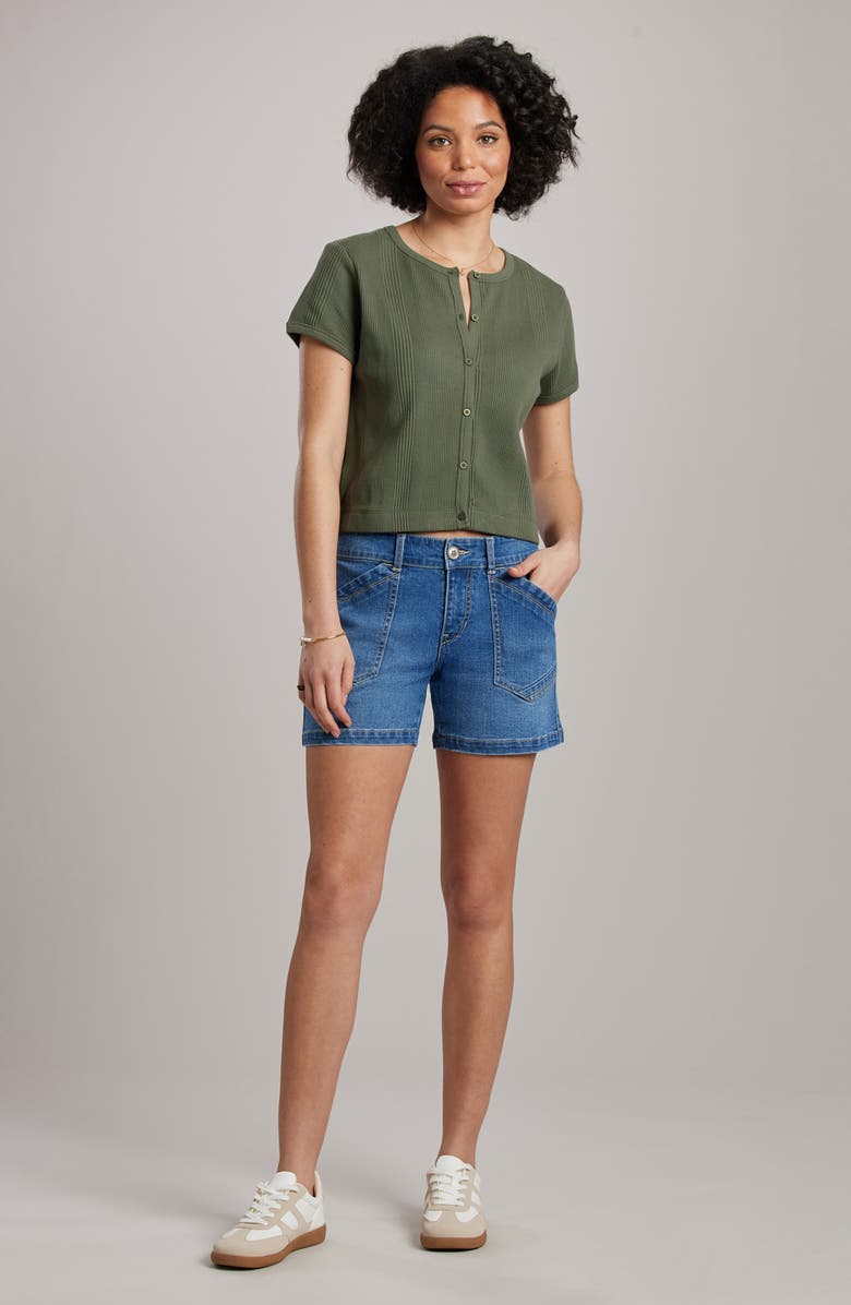 SUPPLIES BY UNIONBAY Alix Shorts, Alternate, color, Montana Blue