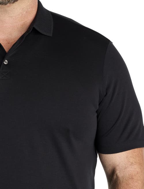 Robert Barakett Big & Tall Georgia Polo Shirt In Black