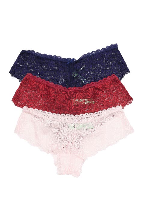 Intimates Assorted 3-Pack Lace Hipster Panties