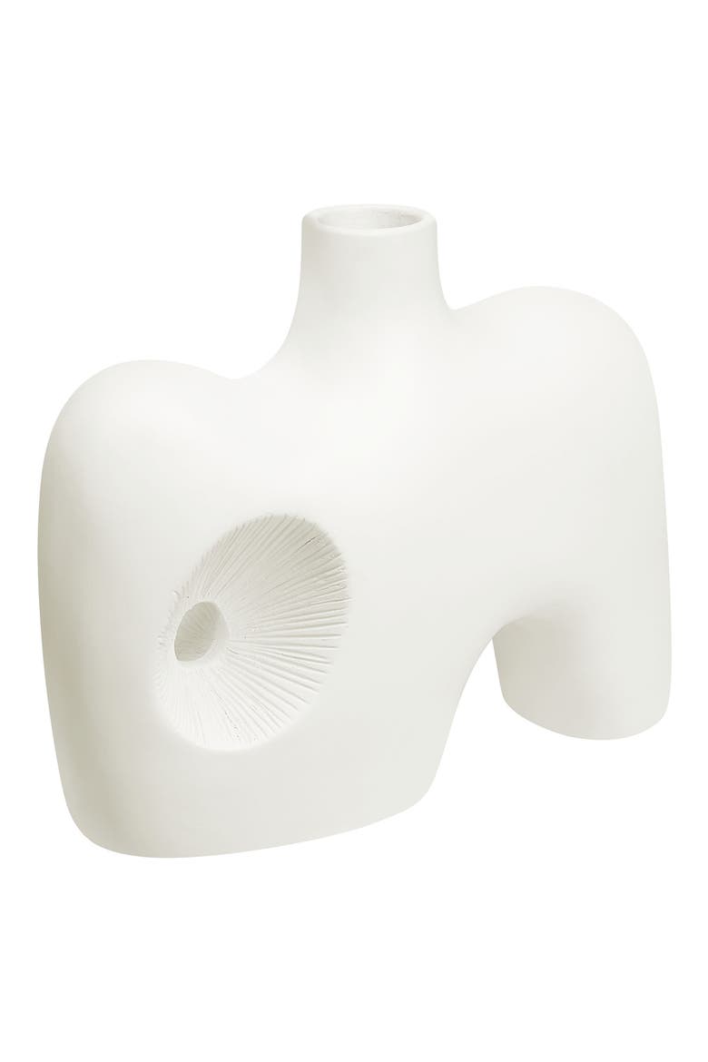 Mariner Decorative Ceramic Vase, Alternate, color, OFF-WHITE