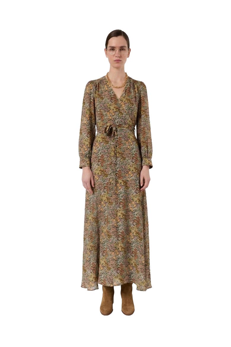 Draped Wrap Maxi Dress, Main, color, Pink