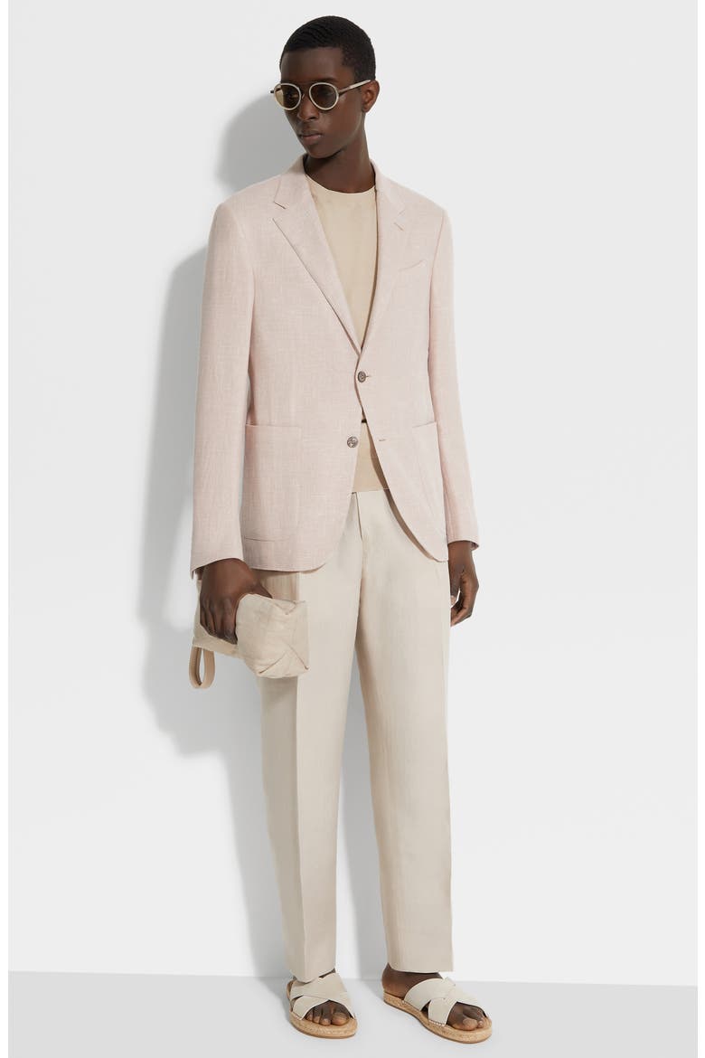 Fairway Crossover Linen Blend Sport Coat, Alternate, color, PETRA