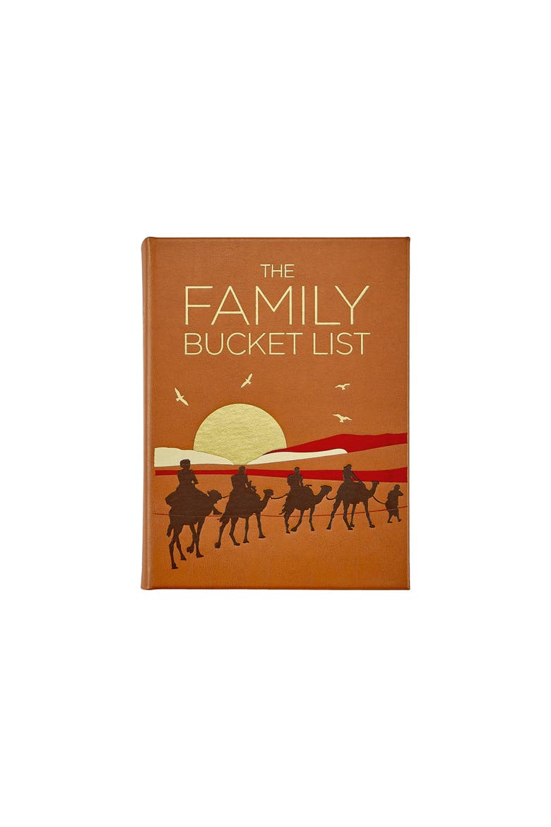 The Family Bucket List Leather Edition, Main, color, TAN