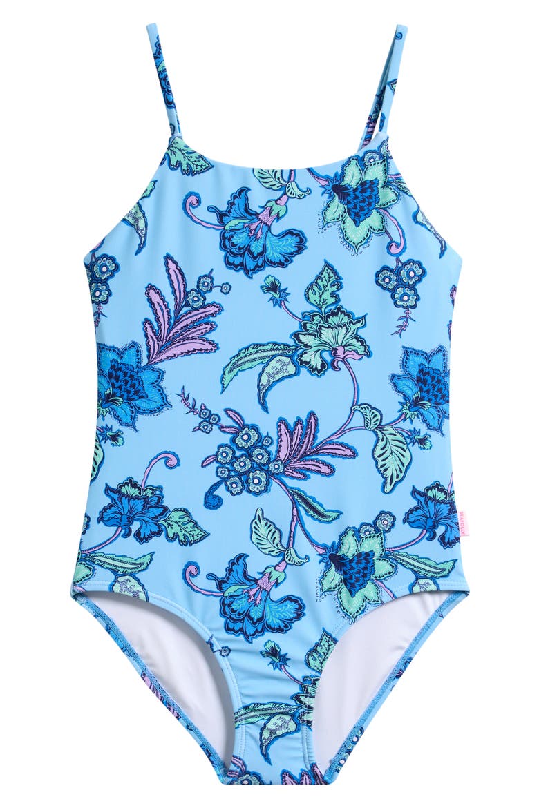 Kids' Summer Chintz One-Piece Swimsuit, Main, color, SUMMER CHINTZ