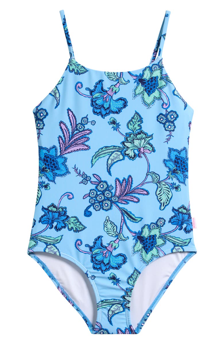 Seafolly Kids' Summer Chintz One-Piece Swimsuit, Main, color, Summer Chintz