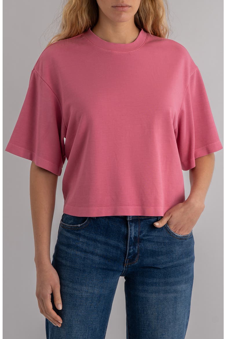 Reina Boxy T-Shirt, Main, color, LIPSTICK