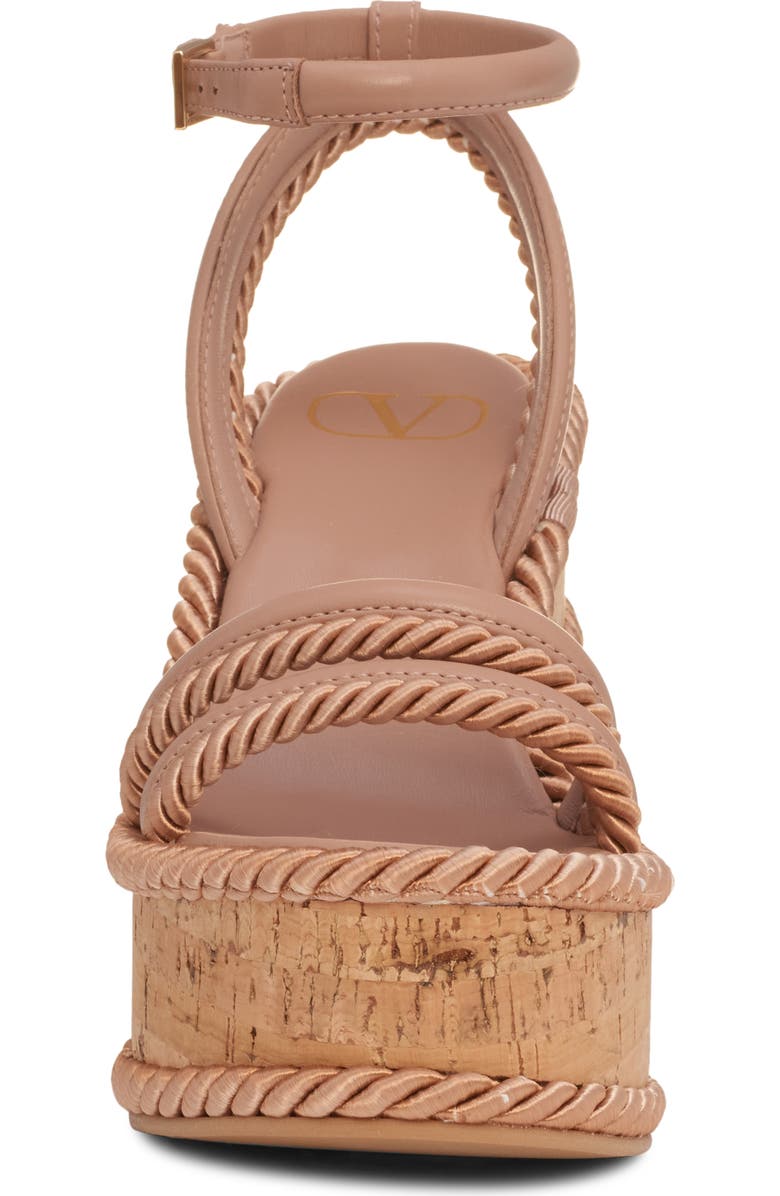 Valentino Garavani VLOGO Platform Sandal, Alternate, color, Rose Canelle
