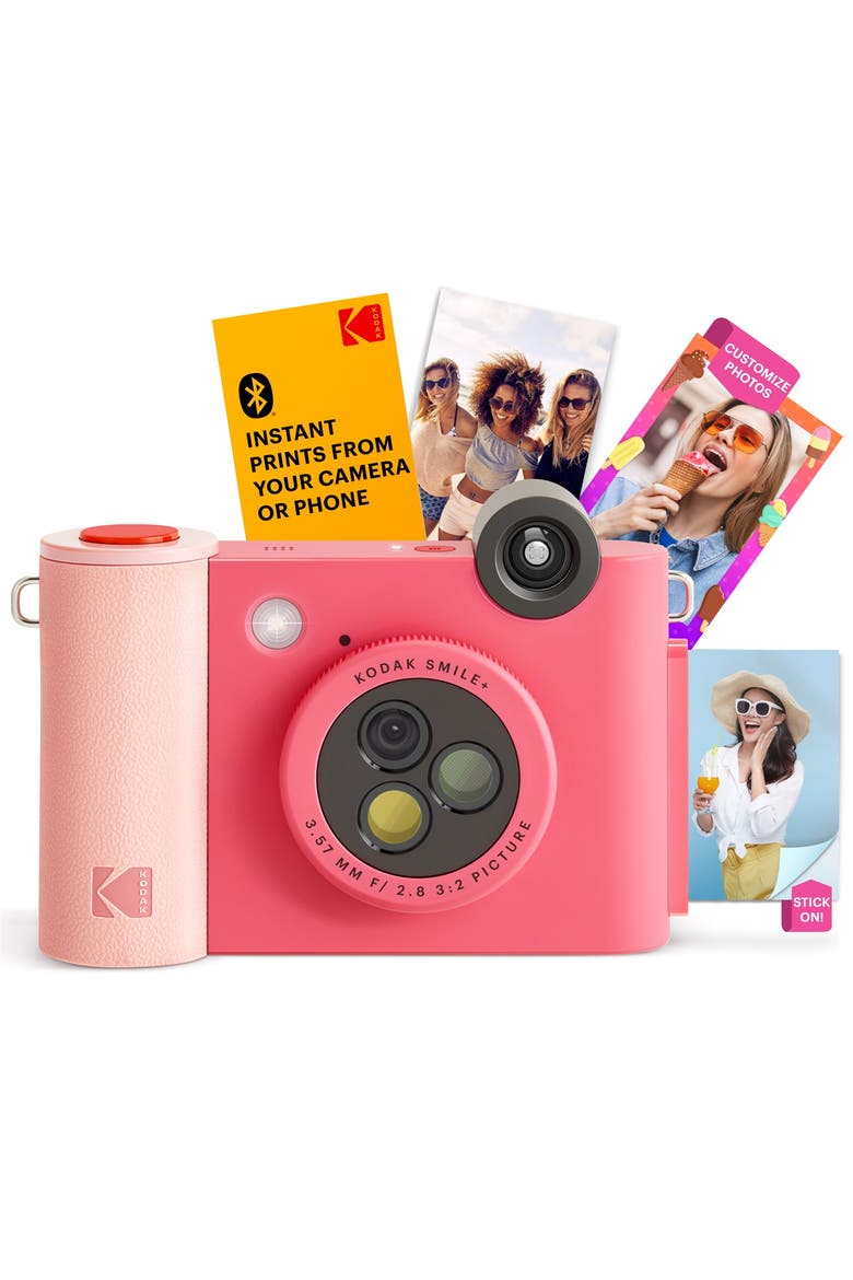 Smile+ Wireless 2x3 Digital Instant Print Camera with Effect Lenses & Zink Technology, Main, color, Fuchsia