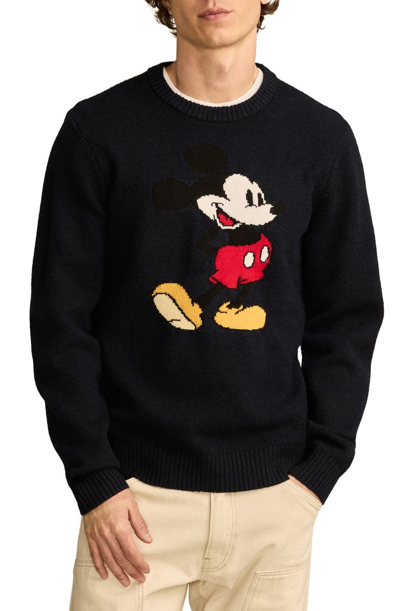 Lucky Brand x Disney Mickey & Friends Intarsia Sweater, Main, color, 