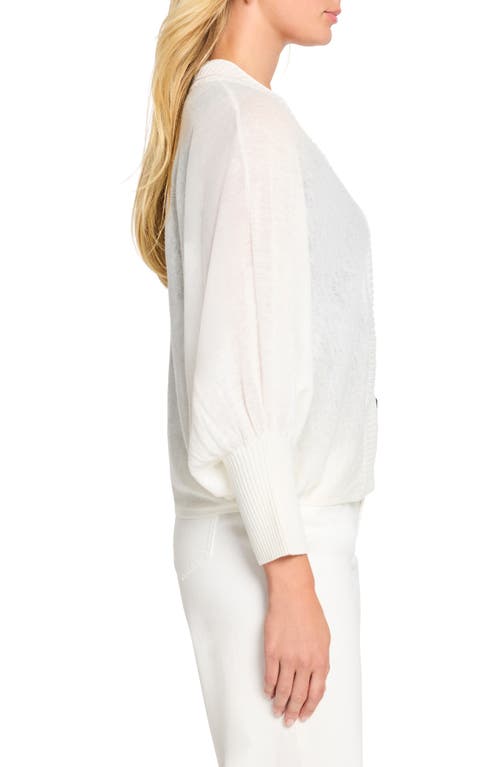 Nic + Zoe Nic+zoe Crush Open Front Cardigan In Classic Cream
