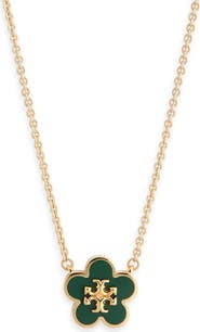 Tory Burch Forget Me Not Enamel Pendant Necklace
