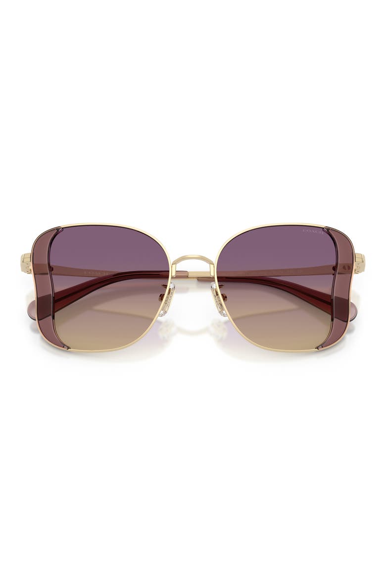 50mm Gradient Square Sunglasses, Alternate, color, IRIS / GOLD / IRIS YELLOW