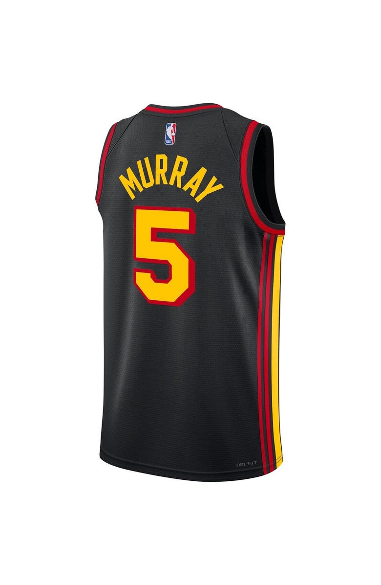 Jordan Brand Unisex Jordan Brand Dejounte Murray Black Atlanta Hawks Swingman Jersey - Statement Edition, Alternate, color, 