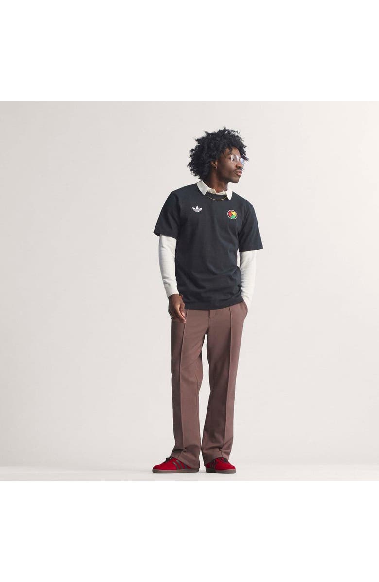 adidas Men's adidas x Bob Marley Black Jamaica National Team Originals T-Shirt, Alternate, color, Black