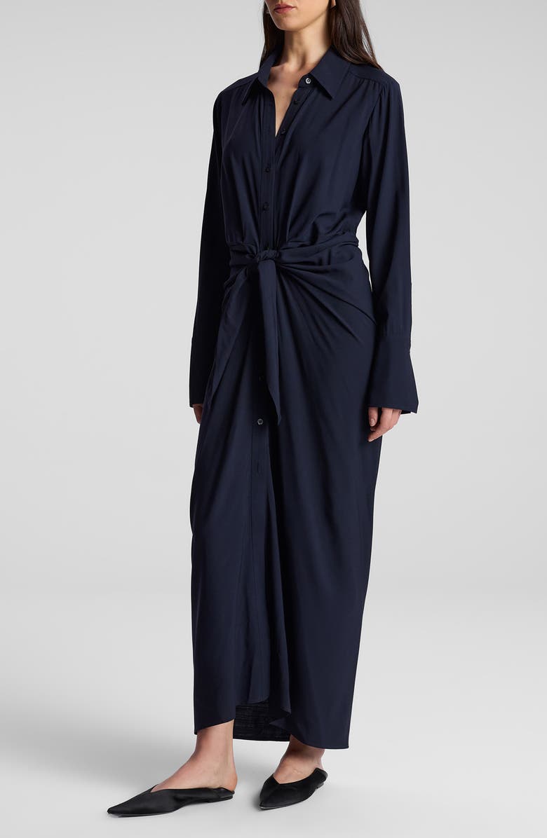 A.L.C. Mila Long Sleeve Wool Shirtdress, Alternate, color, 