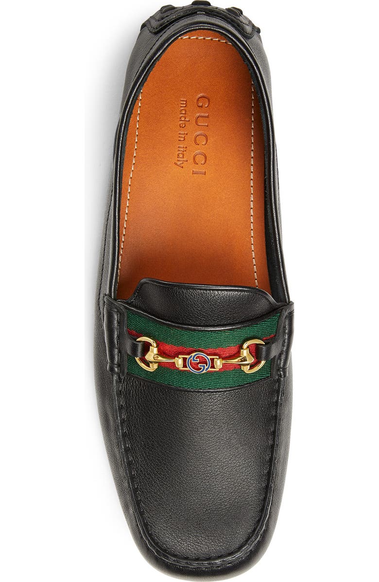 Gucci Ayrton Horsebit Web Driving Loafer, Alternate, color,