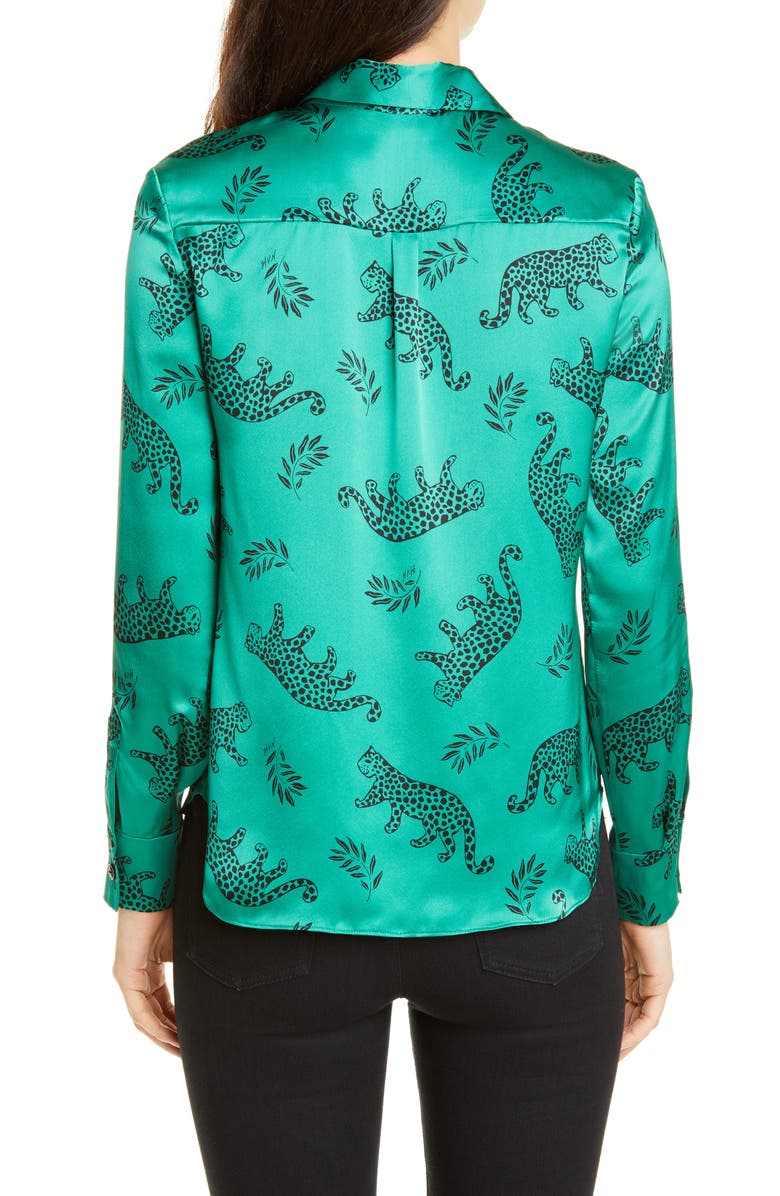 HVN Cristina Silk Blouse, Alternate, color,