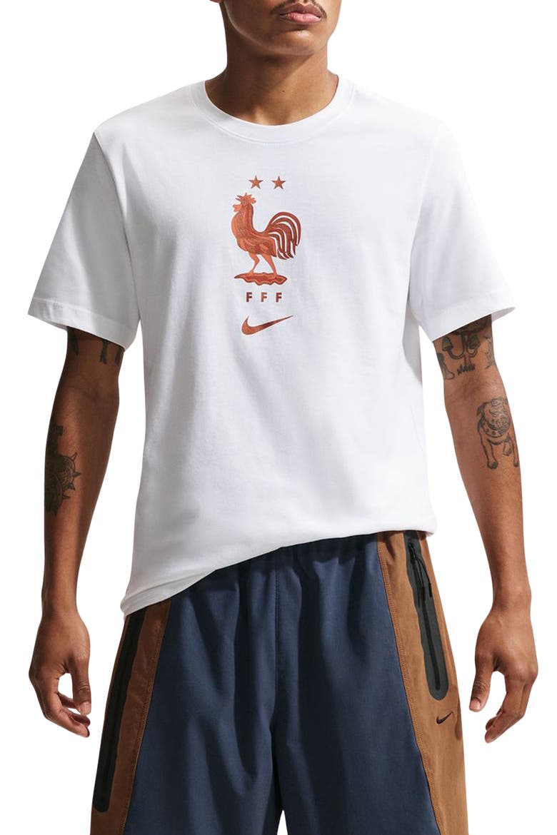 FFF Crest Cotton Graphic T-Shirt, Main, color, WHITE