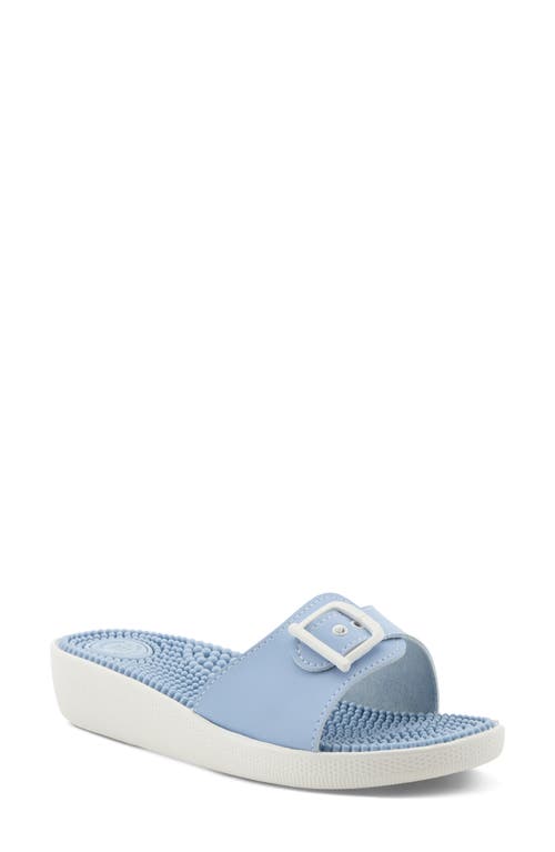Flexus By Spring Step Sabala Slide Sandal In Blue