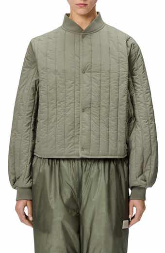 Rains Banja Water Resistant Channel Quilted Bomber Jacket
